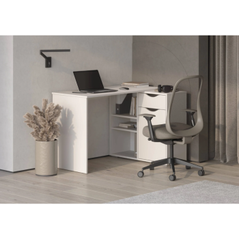 Стол письменный, арт.6-011110, рамух белый (ГК) в Новоуральске - novouralsk.mebel-e96.ru