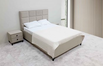 Кровать с подъемным механизмом Мега беж (Лин) в Новоуральске - novouralsk.mebel-e96.ru