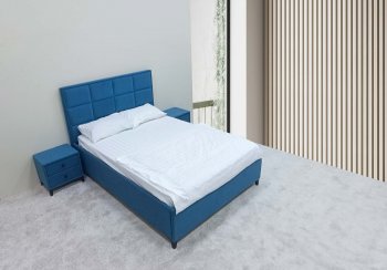 Кровать с подъемным механизмом Мега синий (Лин) в Новоуральске - novouralsk.mebel-e96.ru