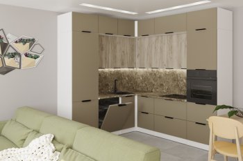 Кухонный гарнитур Альба гранд прайм 2200х2500 мм (Герда) в Новоуральске - novouralsk.mebel-e96.ru