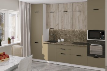 Кухонный гарнитур Альба экстра 3000 мм (Герда) в Новоуральске - novouralsk.mebel-e96.ru