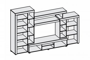 Гостиная Аллегро вар. 1 (Диал) в Новоуральске - novouralsk.mebel-e96.ru