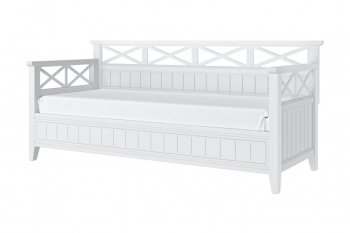 Кровать из массива Амелия белый античный (БМ) в Новоуральске - novouralsk.mebel-e96.ru