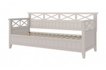 Кровать из массива Амелия льняной (БМ) в Новоуральске - novouralsk.mebel-e96.ru