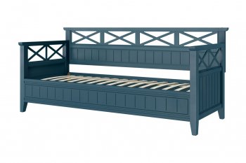 Кровать из массива Амелия сапфир без ящиков (БМ) в Новоуральске - novouralsk.mebel-e96.ru