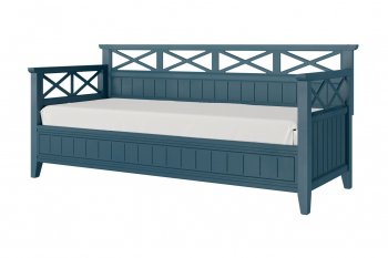 Кровать из массива Амелия сапфир без ящиков (БМ) в Новоуральске - novouralsk.mebel-e96.ru