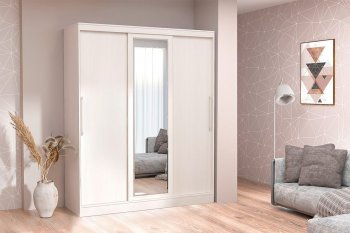 Шкаф-купе 1700 мм 3-х дверный с 1-м зеркалом (арт. 012) бодега (Диал) в Новоуральске - novouralsk.mebel-e96.ru