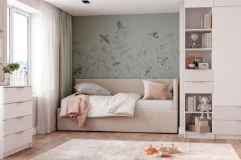 Диван-кровать Бенто с ПМ, велюр Крем (ДСВ) в Новоуральске - novouralsk.mebel-e96.ru