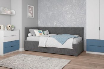 Диван-кровать Бенто с ПМ, велюр Маус (ДСВ) в Новоуральске - novouralsk.mebel-e96.ru