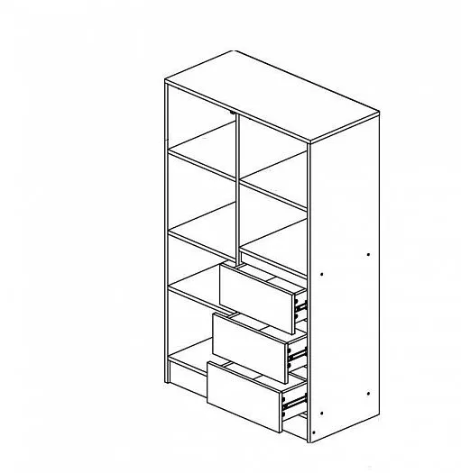 Шкаф комбинированный Челси Color (Миф) в Новоуральске - novouralsk.mebel-e96.ru