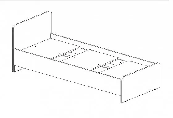 Кровать детская Челси Color (Миф) в Новоуральске - novouralsk.mebel-e96.ru