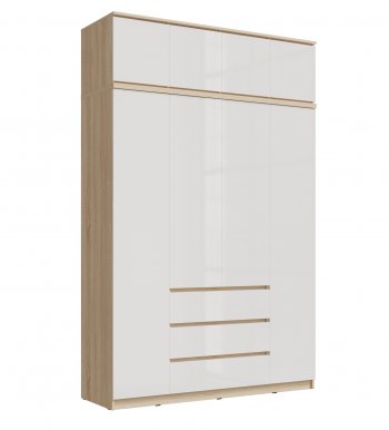 Шкаф 1600 мм Челси с антресолью сонома (Миф) в Новоуральске - novouralsk.mebel-e96.ru