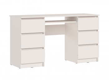 Письменный стол Челси 6 ящиков кашемир (Миф) в Новоуральске - novouralsk.mebel-e96.ru