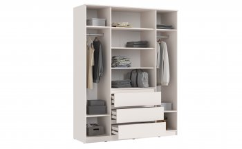 Шкаф 1600 мм Челси с антресолью Кашемир (Миф) в Новоуральске - novouralsk.mebel-e96.ru