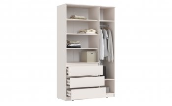 Шкаф 1200 мм Челси с антресолью, сонома/белый (Миф) в Новоуральске - novouralsk.mebel-e96.ru