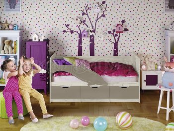 Кровать Дельфин №1 шарли мокко (Миф) в Новоуральске - novouralsk.mebel-e96.ru