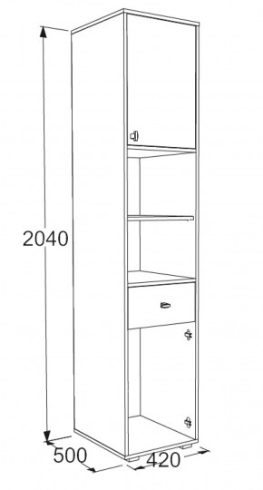 Набор детской мебели Омега-18 (модульная) в Новоуральске - novouralsk.mebel-e96.ru