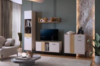 Стенка Доминика модульная  (Мебельсон) в Новоуральске - novouralsk.mebel-e96.ru