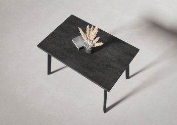 Стол нераздв. Дублин 32 КРАФТ В2, ЛДСП Цемент темный (Вудман) в Новоуральске - novouralsk.mebel-e96.ru