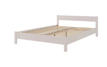 Кровать из массива Эби Льняной (БМ) в Новоуральске - novouralsk.mebel-e96.ru