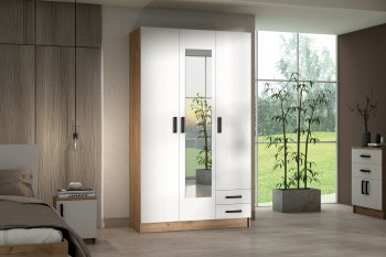 Шкаф 1200 мм Эконом с зеркалом (Зарон) в Новоуральске - novouralsk.mebel-e96.ru