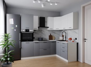 Угловой кухонный гарнитур Элеганция 2400*1600 мм Sanvut в Новоуральске - novouralsk.mebel-e96.ru