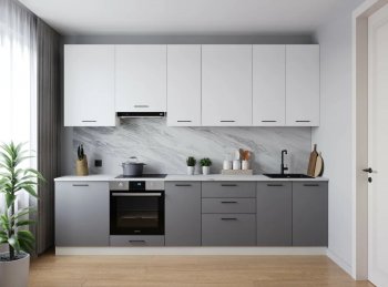 Кухонный гарнитур высокий Элеганция 3000 мм (Санвут) в Новоуральске - novouralsk.mebel-e96.ru