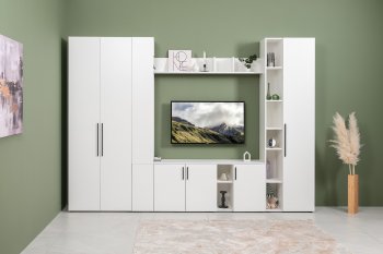 Стенка Эйр модульная, белый (Моби) в Новоуральске - novouralsk.mebel-e96.ru