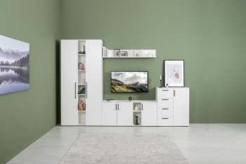 Стенка Эйр комп 1, белый (Моби) в Новоуральске - novouralsk.mebel-e96.ru