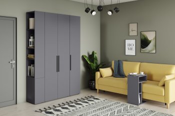 Стенка Эйр модульная, графит (Моби) в Новоуральске - novouralsk.mebel-e96.ru