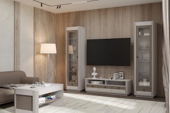 Стенка Фантазия модульная, кашемир (Олмеко) в Новоуральске - novouralsk.mebel-e96.ru