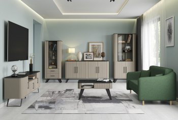 Стенка Фиделия, модульная (Олмеко) в Новоуральске - novouralsk.mebel-e96.ru