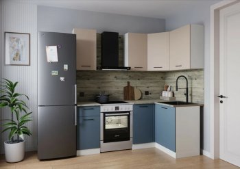 Кухонный гарнитур угловой Фьюжн 2000*1200 мм (Sanvut) в Новоуральске - novouralsk.mebel-e96.ru