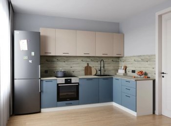 Угловой кухонный гарнитур Фьюжн 2600*1600 мм Sanvut в Новоуральске - novouralsk.mebel-e96.ru