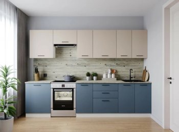 Кухонный гарнитур Фьюжн 3000 мм (Санвут) в Новоуральске - novouralsk.mebel-e96.ru