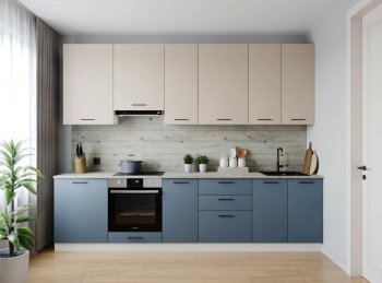 Кухонный гарнитур высокий Фьюжн 3000 мм (Санвут) в Новоуральске - novouralsk.mebel-e96.ru