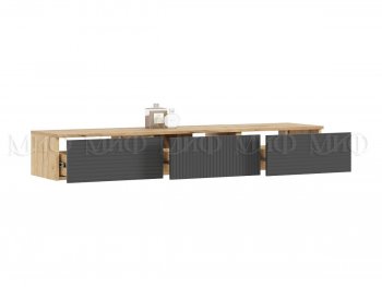 Стенка Флэш комп.2 крафт/графит (Миф) в Новоуральске - novouralsk.mebel-e96.ru