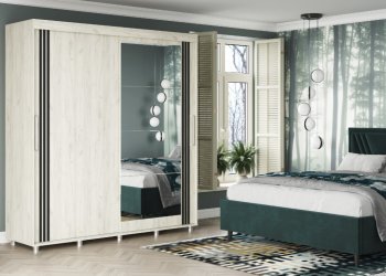 Шкаф-купе 2000 мм Форест крафт белый (Стиль) в Новоуральске - novouralsk.mebel-e96.ru