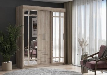 Шкаф-купе 1700 мм Фортуна (Дуб крафт серый) (ИЦ) в Новоуральске - novouralsk.mebel-e96.ru