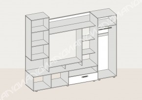 Гостиная Аллегро вариант-3 (Венге/Белфорт) в Новоуральске - novouralsk.mebel-e96.ru