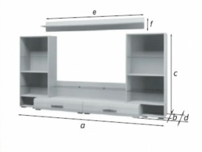 Стенка Домино Белый Глянец (БМ) в Новоуральске - novouralsk.mebel-e96.ru