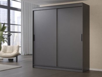 Шкаф-купе 2000 мм Гранд-1 ЛДСП, графит (Эра) в Новоуральске - novouralsk.mebel-e96.ru