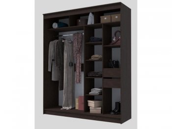 Шкаф-купе 2000 мм Гранд-1 ЛДСП, венге (Эра) в Новоуральске - novouralsk.mebel-e96.ru