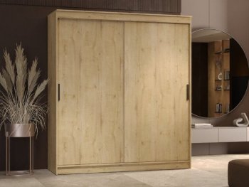 Шкаф-купе 2000 мм Гранд-1 ЛДСП, дуб вотан (Эра) в Новоуральске - novouralsk.mebel-e96.ru