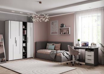 Набор детской мебели Грей модульный (МЛК) в Новоуральске - novouralsk.mebel-e96.ru