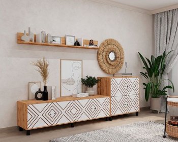 Стенка HYGGE комп.2 ромбы (Мама) в Новоуральске - novouralsk.mebel-e96.ru