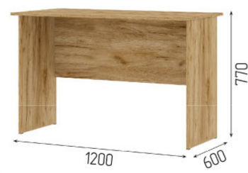 Письменный стол Хелен ПС 01 крафт (СтендМ) в Новоуральске - novouralsk.mebel-e96.ru