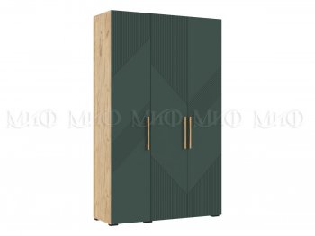 Шкаф 1350 мм Ирис с антресолью, крафт/грин (Миф) в Новоуральске - novouralsk.mebel-e96.ru