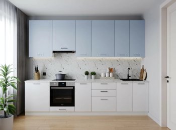 Кухонный гарнитур высокий Капри 3000 мм ЛДСП/МДФ (Санвут) в Новоуральске - novouralsk.mebel-e96.ru