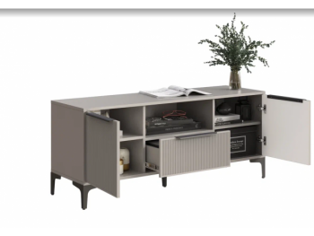 Тумба ТВ на 1350 Кимберли кашемир (Handis) в Новоуральске - novouralsk.mebel-e96.ru